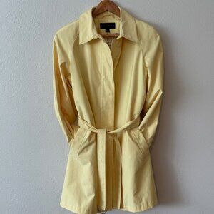 Gallery Like New Yellow‎ Trench Rain Coat Size Large